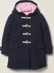 Wool Duffle Coat Navy Girls
