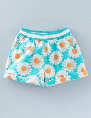 Printed Pull On Shorts Bluebird Daisies Girls Boden 