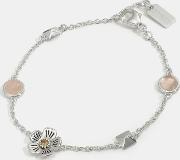 Willow Floral Stud Chain Bracelet