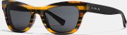 Glitter Cat Eye Varsity Stripe Sunglasses