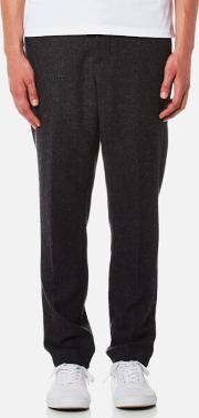 Men's Carrot Fit Trousers Anthracite W30 Grey