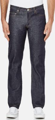 Men's New Standard Mid Rise Jeans Selvedge Indigo W32l32 