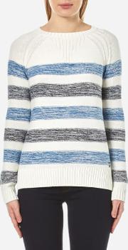 Women's Dock Knitted Jumper Blue Stripe