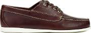 G.h Bass & Co. Men's Camp Moc Jackman Pull Up Leather Boat Shoes Dark Brown 