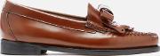 Women's Esther Bow Leather Loafers Cognac Uk 4 Tan