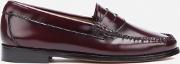 Women's Penny Leather Loafers Wine Uk 7 Burgundy