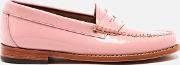 Women's Penny Wheel Patent Leather Loafers Bridal Rose Uk 5 Pink