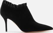 Women's Satin Heeled Shoe Boots