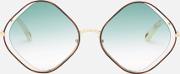 Chloe Women's Poppy Diamond Frame Sunglasses