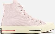 Women's Chuck Taylor All Star '70 Hi Top Trainers Barely Rosegym Rednavy