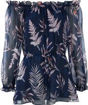 Women's Camila Top Snake Leaves New Indigo Us 8uk 12