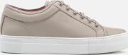 . Men's Low Top 1 Rubberized Leather Trainers Cement Stacked