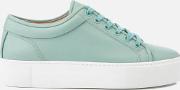 . women's low top 1 rubberized leather trainers mint stacked uk 4 green 