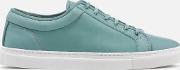 Men's Low Top 1 Leather Trainers Mint