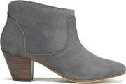 Women's Kiver Suede Heeled Ankle Boots Slate