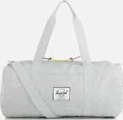 . Sutton Mid Volume Duffle Bag Light Grey Crosshatchacid Lime Zip