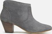 Womens Kiver Suede Heeled Ankle Boots Slate Uk