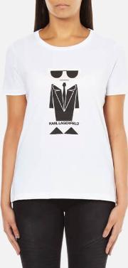 Women's Kocktail Karl T Shirt White M