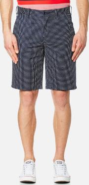  men's bermuda polka dot shorts navy bluewhite 