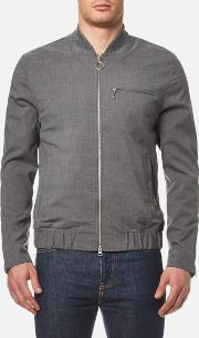  men's flannel bomber jacket light grey jaspe 5l grey 