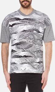  men's graphic print t shirt whiteblacklight grey jaspe 6xl grey 