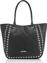 Women's Studs Tote Bag Black