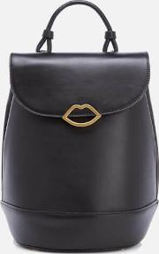Women's Joanna Smooth Leather Backpack Black