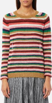  women's soft striped pullover jumper combo a xs multi 
