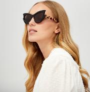 Women's Oversized Sunglasses Havanablackgrey