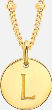 Women's Initial Charm Necklace