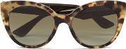 Women's Cat Eye Sunglasses Light Havana