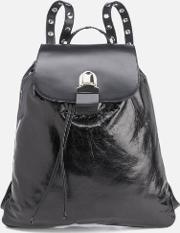 Women's Backpack With Popper Detail 