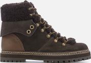 See By Chloe Women's Suedeshearling Lined Hiking Styled Boots