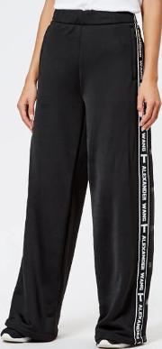 Women's Sleek French Terry Pull-on Pants With Logo Tape