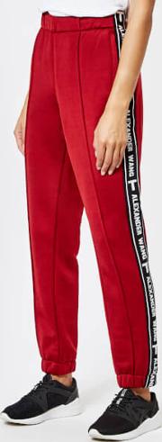 Women's Sleek French Terry Pull-on Track Pants With Logo Tape