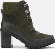 Women's Redwood Lace Up Heeled Boots