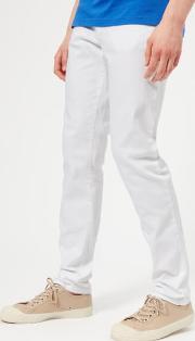 Men's Pocket Logo Denim Jeans Bianco Ottico