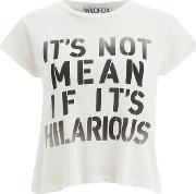 Women's Not Mean Hilarious T Shirt Pearl Xsuk 8