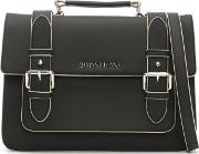 Austria Black Contrast Trim Satchel Bag