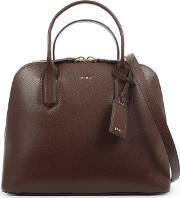 Bryant Park Medium Burgundy Leather Satchel Bag