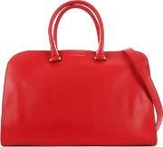 Vivienne Medium Smooth Red Leather Tote Bag
