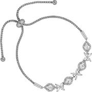 Silver Floral Toggle Bracelet