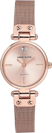 Ladies Rose Gold isabel Analogue Bracelet Watch Akn3002rgrg