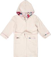 Girls Pink Hooded Dressing Gown