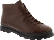 Brown Leather 'brutus K300175' Lace Up Boots