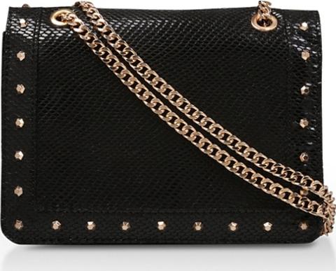 carvela black chain bag