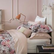 Pink harlow 200 Thread Count Cotton Percale Bedding Set