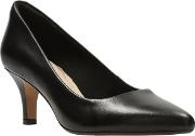 Black Leather' Isidora Faye' Court Shoes