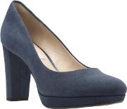 Navy Suede' Kendra Sienna' Court Shoes