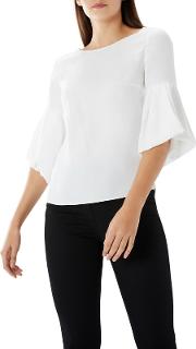 Ivory anais Bell Sleeve Statement Top